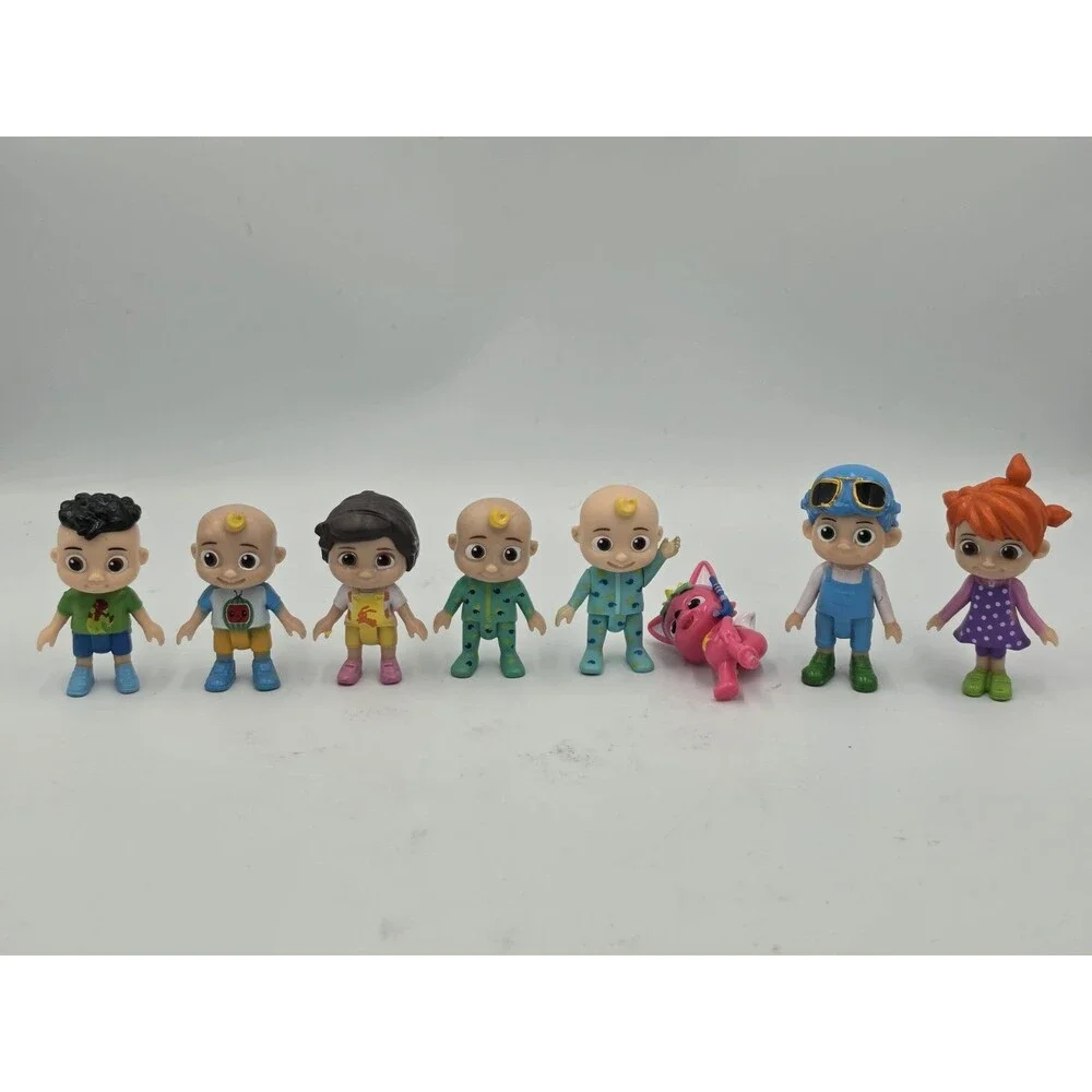 Lot of 8 Jazwares Cocomelon Figures Cake Toppers 3
